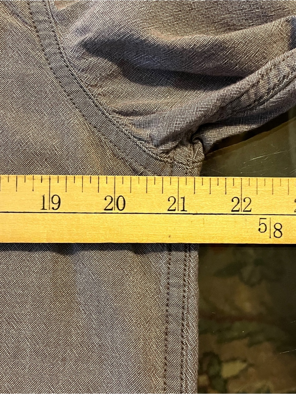 Carhartt Men’s M Relaxed Fit Taupe Button Front Work Shirt - Picture 6 of 8